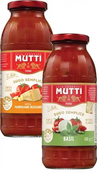 Coles Mutti Sugo Pasta Sauce 400g offer