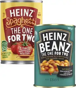 Coles Heinz Baked Beanz or Spaghetti 300g offer