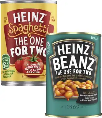 Coles Heinz Baked Beanz or Spaghetti 300g offer