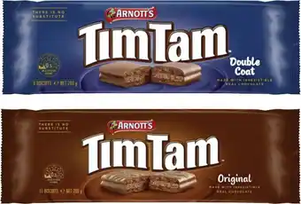 Coles Arnott's Tim Tam Biscuits 165g-200g offer