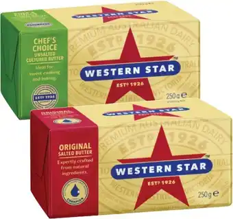 Coles Western Star Butter 250g offer