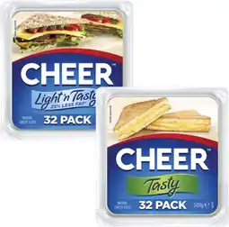 Coles Cheer Cheese Slices 500g offer