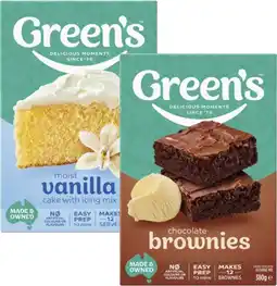 Coles Green's Baking Mix 350g-470g offer