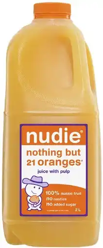 Coles Nudie Juice Orange 2 Litre offer