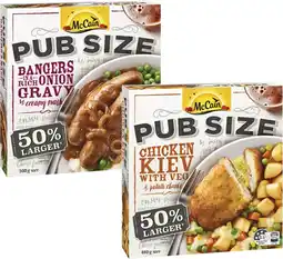 Coles McCain Pub Size Meal 480g-500g offer