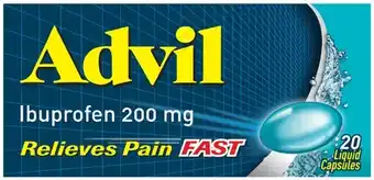 Coles Advil Liquid Capsules 20 Pack^ offer