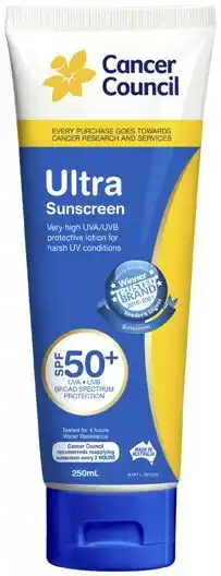 Coles Cancer Council Ultra Sunscreen SPF50+ 250mL^^ offer