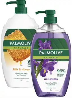 Coles Palmolive Naturals Body Wash 1 Litre offer