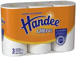 Coles Handee Ultra Paper Towel 3 Pack offer