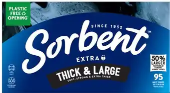 Coles Sorbent 2-Ply Extra Thick & Large Facial Tissues 95 Pack offer