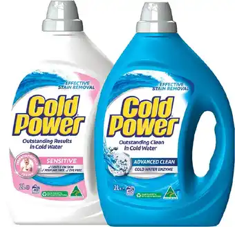 Coles Cold Power Laundry Liquid 2 Litre offer