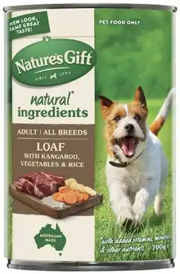 Coles Nature's Gift Dog Food 700g offer