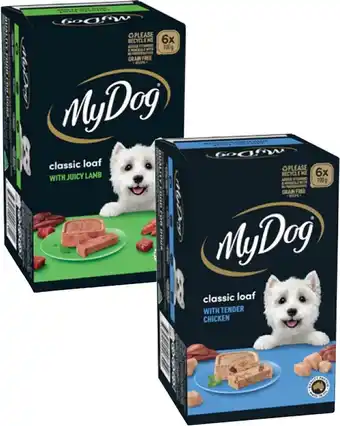 Coles My Dog Dog Food 6x100g offer