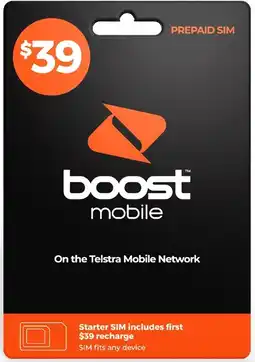 Coles Boost $39 SIM Pack offer