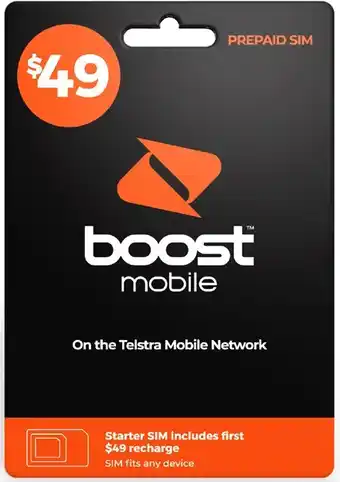 Coles Boost $49 SIM Pack offer