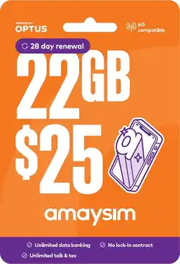 Coles Amaysim $25 Starter Pack offer