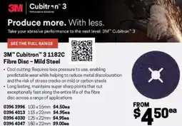 Blackwoods 3M Cubitron Fibre Disc - Mild Steel 3 offer