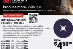 Blackwoods 3M Cubitron Fibre Disc - Mild Steel 3 offer