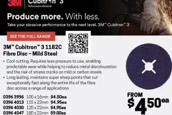 Blackwoods 3M Cubitron Fibre Disc - Mild Steel 3 offer