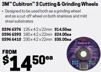 Blackwoods 3M Cubitron 3 Cutting & Grinding Wheels offer