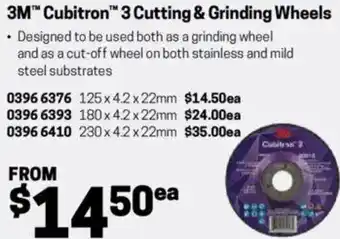 Blackwoods 3M Cubitron 3 Cutting & Grinding Wheels offer