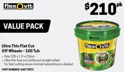 Blackwoods Ultra Thin Flat Cut Off Wheels - 100 Tub offer