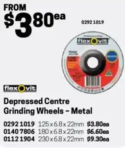 Blackwoods Depressed Centre Grinding Wheels - Metal offer