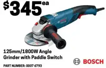 Blackwoods 125mm/1800W Angle Grinder with Paddle Switch offer