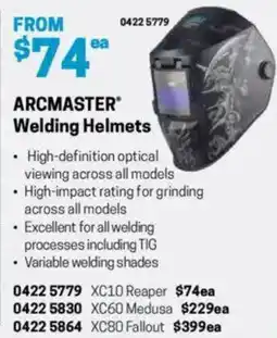 Blackwoods Arcmaster Welding Helmets offer