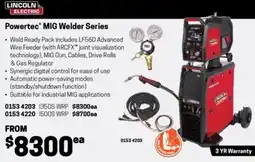 Blackwoods Powertec MIG Welder Series offer