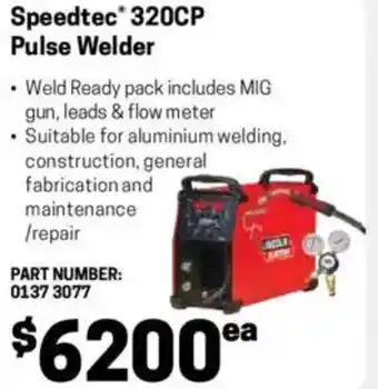 Blackwoods Speedtec 320CP Pulse Welder offer