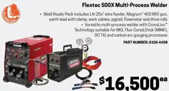 Blackwoods Flextec 500X Multi-Process Welder offer