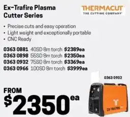 Blackwoods Ex-Trafire Plasma Cutter Series offer