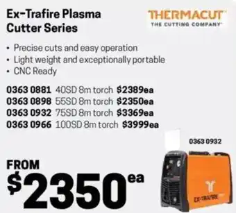 Blackwoods Ex-Trafire Plasma Cutter Series offer