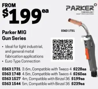 Blackwoods Parker MIG Gun Series offer