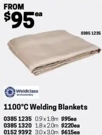 Blackwoods 1100°C Welding Blankets offer