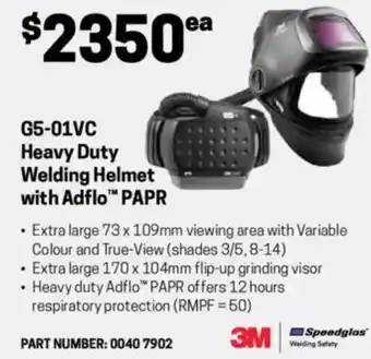 Blackwoods G5-01VC Heavy Duty Welding Helmet with Adfl PAPR offer