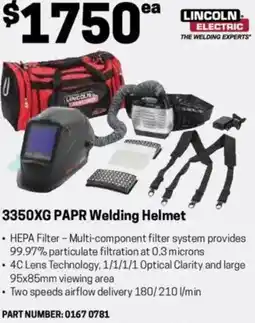 Blackwoods 3350XG PAPR Welding Helmet offer