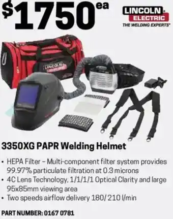 Blackwoods 3350XG PAPR Welding Helmet offer