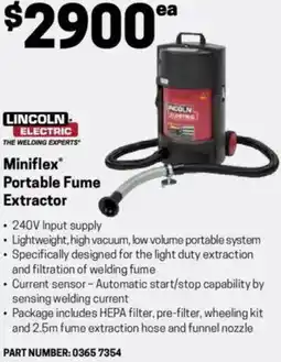 Blackwoods Miniflex Portable Fume Extractor offer