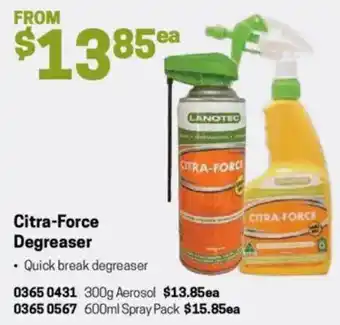 Blackwoods Citra-Force Degreaser offer