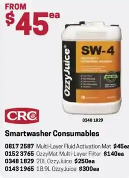 Blackwoods Smartwasher Consumables offer