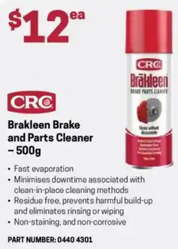 Blackwoods Brakleen Brake and Parts Cleaner offer