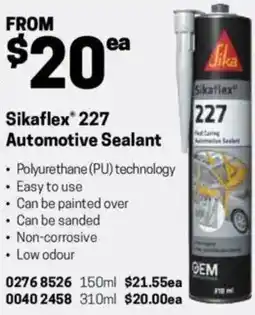 Blackwoods Sikaflex 227 Automotive Sealant offer