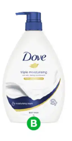 Woolworths Dove body wash offer