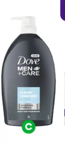 Woolworths Dove Men's  Body wash offer