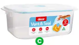 Woolworths Decor Vent & Seal Glass Container Round offer