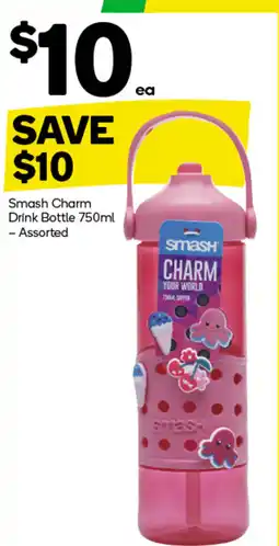 Woolworths Smash charm drink bottle offer