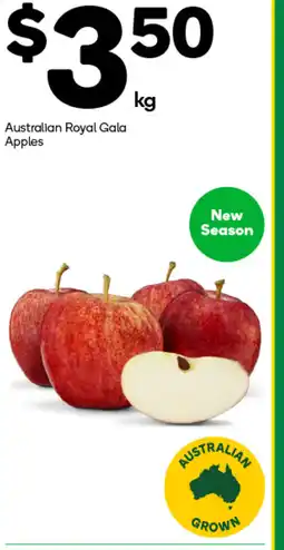 Woolworths Australian royal gala apples offer