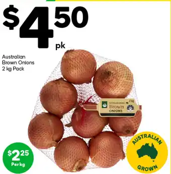 Woolworths Australian brown onions offer